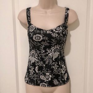 WHBM brocade knit top Sz SMALL